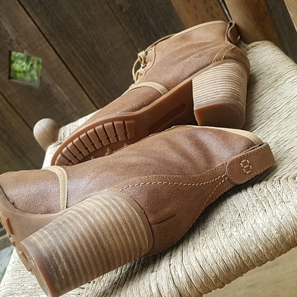 Timberland 🌻 Block heel Anckle Lace up Boot Booties - Picture 2 of 14